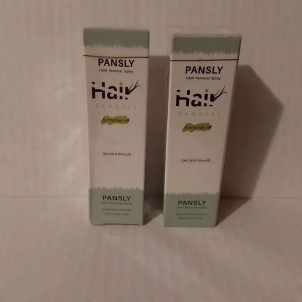 Pansly Hair Removal Spray Gentle Smooth Permanent Two Bottles -‎ New Unopened